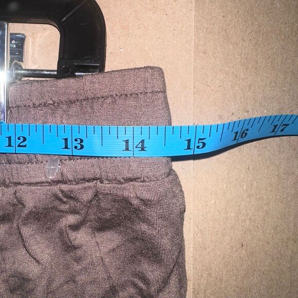 NUUDS $78 high waisted lounge pants mocha medium NEW - Picture 9 of 10